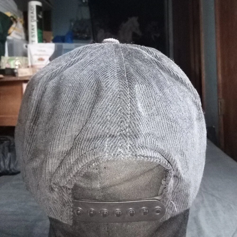 Deadstock Vintage Ross Island Dry Concrete Portland Rope Corduroy Snap Hat Cap